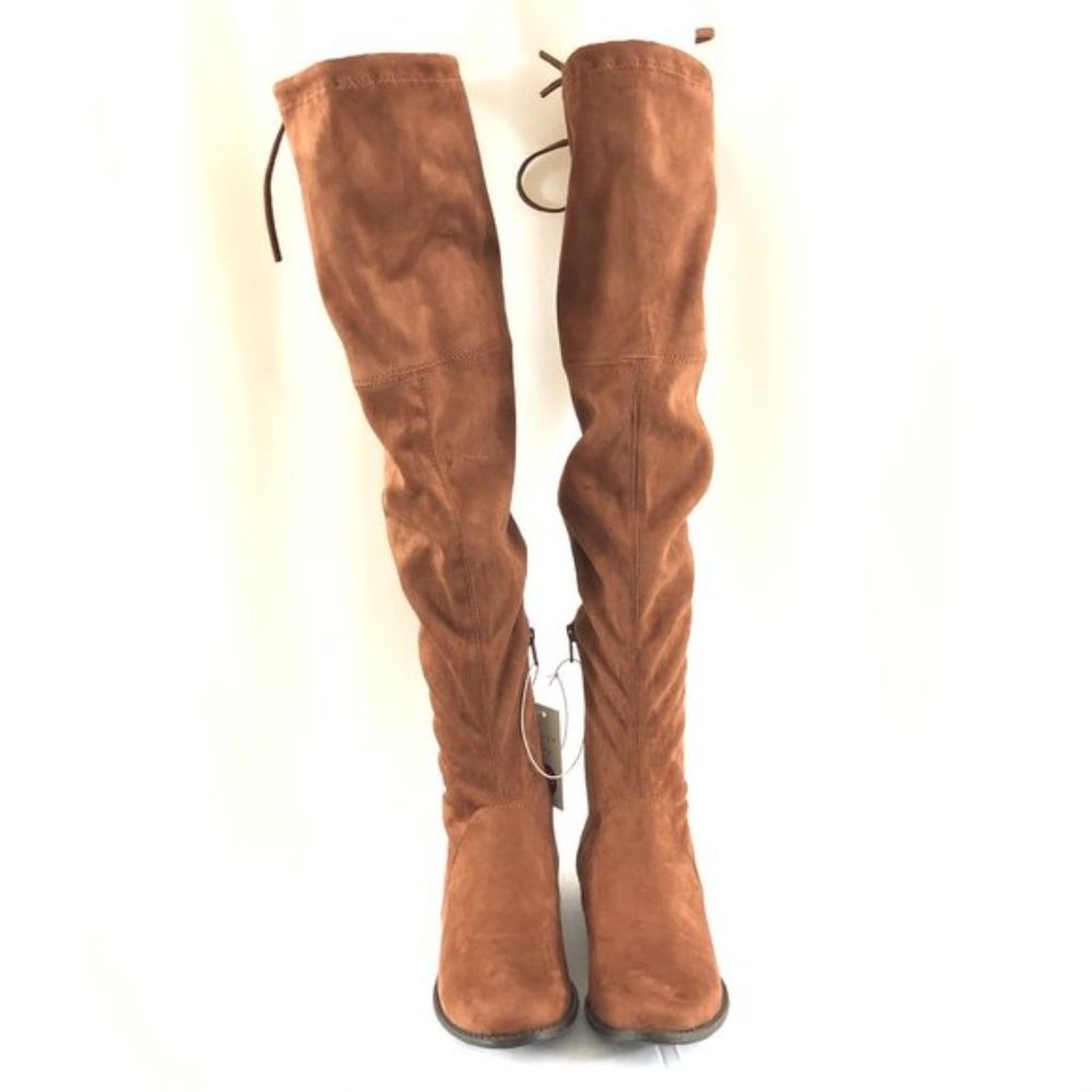 NWT Sidney Boots Over-The-Knee Cognac 9.5